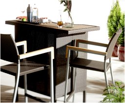 Strathwood Camano All-Weather Wicker and Teak Bar Collection