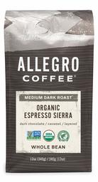 Allegro Coffee Organic Espresso Bel Canto Whole Bean Coffee, 12 oz