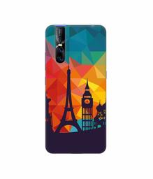 Amazon Brand - Solimo Designer Colored Paris 3D Printed Hard Back Case Mobile Cover for Vivo V15 Pro