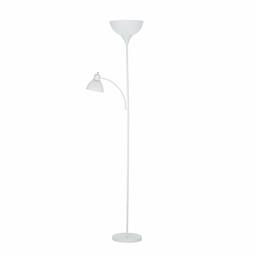 Amazon Brand – Ravenna Home Traditional Metal Torchiere Floor Lamp with Reading Light, LED Bulbs Included, 72