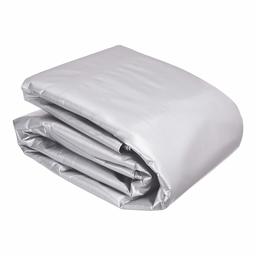 AmazonCommercial multi-purpose waterproof poly tarp cover, silver-coloured/black