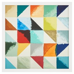 Rivet Abstract 3D Mid-Century Folded Paper Wall Art Geometric Shapes