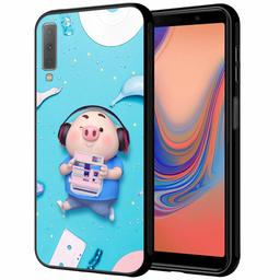 Amazon Brand - Solimo Designer Musical Pig Printed Hard Back Case Mobile Cover for Samsung Galaxy A7 (2018) (D1194)