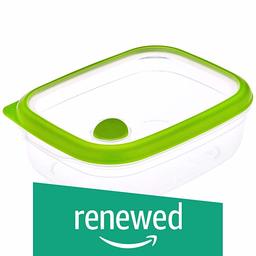 (Renewed) Amazon Brand - Solimo Food Container with Steam Vent, 1 Litre, Green