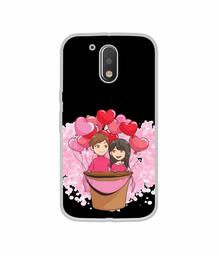 Amazon Brand - Solimo Designer Boy and Girl UV Printed Soft Back Case Mobile Cover for Motorola Moto G4 Plus