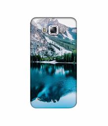 Amazon Brand - Solimo Designer Lake Mountain 3D Printed Hard Back Case Mobile Cover for Samsung Galaxy E7