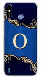 Amazon Brand - Solimo Designer Multicolor Blue Pattern Alphabet-O Printed Soft Back Case Mobile Cover for Tecno Spark Go Plus