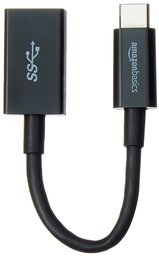 AmazonBasics USB Type-C to USB 3.1 Gen1 Female Adapter - Black_10 Pack