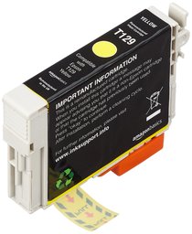 AmazonBasics - Cartucho de tinta regenerado, Epson Apple T129, amarillo