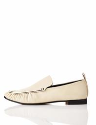 Amazon Brand - find. Women's Soft Leather, Off- Off-white, US 10.5