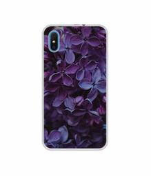 Amazon Brand - Solimo Designer Purple Flowers UV Printed Soft Back Case Mobile Cover for iVooMi i2 Lite