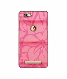 Amazon Brand - Solimo Designer Pink Flower Banch Print On Cloth 3D Printed Hard Back Case Mobile Cover for Gionee F103 Pro