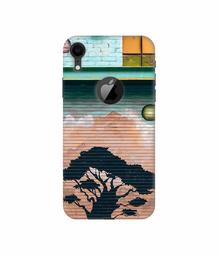 Amazon Brand - Solimo Designer Tree Painting 3D Printed Hard Back Case Mobile Cover for Apple iPhone XR (Logo Cut)