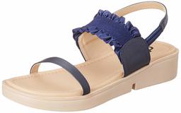 Flavia Women's Blue Fashion Sandals-5 UK (37 EU) (6 US) (FL122/BLU)