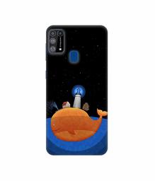 Amazon Brand - Solimo Designer Whale 3D Printed Hard Back Case Mobile Cover for Samsung Galaxy M31