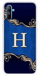 Amazon Brand - Solimo Designer Multicolor Blue Pattern Alphabet-H Printed Soft Back Case Mobile Cover for Realme C3