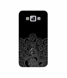 Amazon Brand - Solimo Designer Peacock Pattern 3D Printed Hard Back Case Mobile Cover for Samsung Galaxy E7