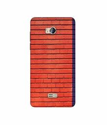 Amazon Brand - Solimo Designer Red and Purple Brick 3D Printed Hard Back Case Mobile Cover for Micromax Bolt Q336