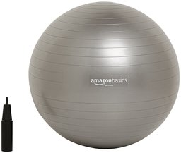 AmazonBasics Balance Ball with Hand Pump - 75 cm