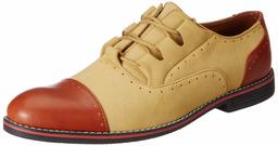 Amazon Brand - Symbol Men's Tan PU Formal Shoes - 11 UK (AZ-SY-437)