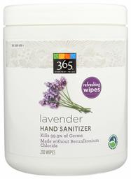 365 Everyday Value, Hand Sanitizer Wipes, Lavender, 210 ct