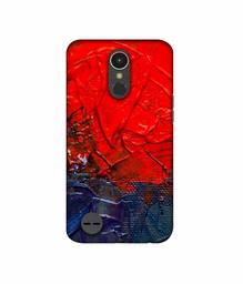 Amazon Brand - Solimo Designer Red Wax Color 3D Printed Hard Back Case Mobile Cover for LG K10 (2017)