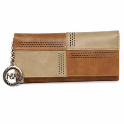 Nia & Nicole Women's Wallet (Tan, Beige)