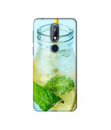 Amazon Brand - Solimo Designer Lemon Juice 3D Printed Hard Back Case Mobile Cover for Nokia 7.1