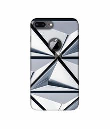 Amazon Brand - Solimo Designer Hexagon Texture 3D Printed Hard Back Case Mobile Cover for Apple iPhone 8 Plus (with Logo Cut)