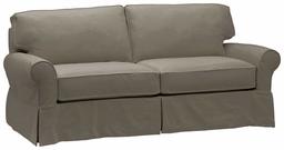 Amazon Brand – Stone & Beam Carrigan Modern Sleeper Sofa Couch with Slipcover, 88.5