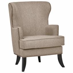 Amazon Brand – Ravenna Home Valmay Wingback Nailhead Trim Accent Chair, 28