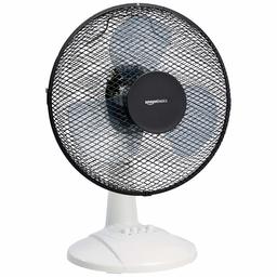 AmazonBasics - Ventola oscillante a 3 velocità, 40 W, Colore: Nero