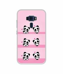 Amazon Brand - Solimo Designer Panda Pattern UV Printed Soft Back Case Mobile Cover for Asus Zenfone 3 ZE520KL