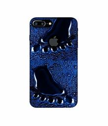 Amazon Brand - Solimo Designer Foot Impression 3D Printed Hard Back Case Mobile Cover for Apple iPhone 7 Plus (Logo Cut)