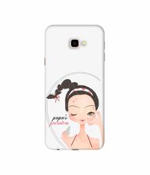 Amazon Brand - Solimo Designer Papa's Princess 3D Printed Hard Back Case Mobile Cover for Samsung Galaxy J4 Plus