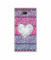 Amazon Brand - Solimo Designer Stone Heart UV Printed Soft Back Case Mobile Cover for Lyf Wind 4