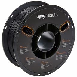 AmazonBasics PETG 3D Printer Filament, 2.85mm, Black, 1 kg Spool