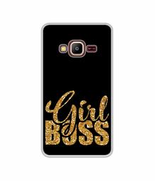 Amazon Brand - Solimo Designer Sparkle Girl Boss UV Printed Soft Back Case Mobile Cover for Samsung Z2