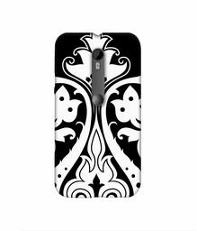 Amazon Brand - Solimo Designer S Shape Rangoli 3D Printed Hard Back Case Mobile Cover for Motorola Moto G 3rd Generation