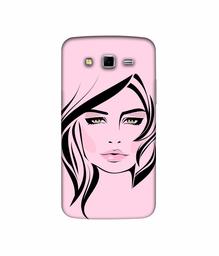 Amazon Brand - Solimo Designer Pink Lady Pattern 3D Printed Hard Back Case Mobile Cover for Samsung Galaxy Grand 2 G7102 / G7105