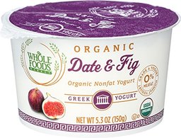 WHOLE FOODS MARKET Organic Date & Fig Nonfat Greek Yogurt, 5.3 OZ