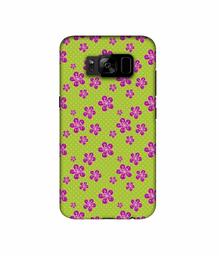 Amazon Brand - Solimo Designer Pink Flower Patterns 3D Printed Hard Back Case Mobile Cover for Samsung Galaxy S8 Plus