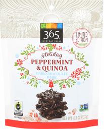 365 Everyday Value Holiday Peppermint & Quinoa Dark Chocolate Bark, 4.7 Ounce