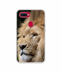 Amazon Brand - Solimo Designer Lion UV Printed Soft Back Case Mobile Cover for Oppo F9 Pro