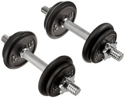 AmazonBasics 40-Pound Adjustable Weight Set with Case