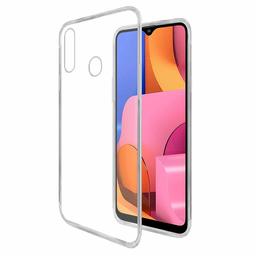 Amazon Brand - Solimo Mobile Cover for Samsung Galaxy A20s (Soft & Flexible Back Case), Transparent