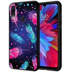 Amazon Brand - Solimo Designer Feather Printed Hard Back Case Mobile Cover for Redmi Note 7 Pro & Redmi Note 7