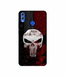 Amazon Brand - Solimo Designer Punisher Skull 3D Printed Hard Back Case Mobile Cover for Huawei Honor 8X