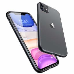 Eono by Amazon - Frosted Clear iPhone 11 Hülle Military Grade Drop Protective [Anti-Fingerprint] Soft TPU Cover Stoßfest Silikon Handyhülle für iPhone 11 (2019) 6.1 Zoll, Gun Matt