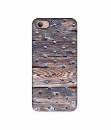 Amazon Brand - Solimo Designer Wooden Blocks Check 3D Printed Hard Back Case Mobile Cover for Vivo Y81i